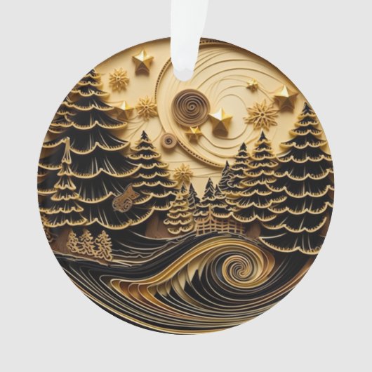 3d Abkühlungseffektwald Ornament (Vorderseite)