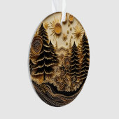 3d Abkühlungseffektwald Ornament (Vorderseite)