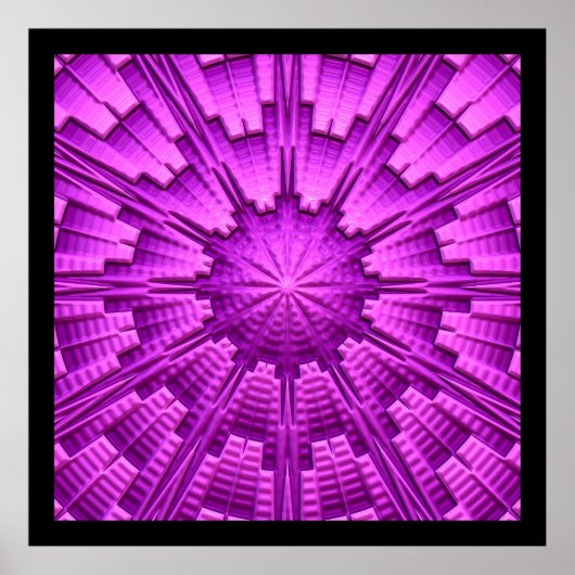 3D Abstrakt Art 3 Poster (Vorne)