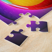 3D Abstrakt geometrische Spiralfarben Puzzle (Seite)