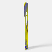 3D Abstrakt in Gelbblau Case-Mate iPhone Hülle (Rückseite / Links)