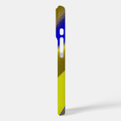 3D Abstrakt in Gelbblau Case-Mate iPhone Hülle (Rückseite / Links)