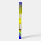 3D Abstrakt in Gelbblau Case-Mate iPhone Hülle (Rückseite / Rechts)