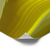 3D Abstrakt in Gelbblau Poster (Ecke)