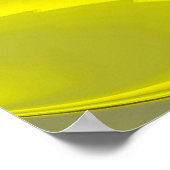 3D Abstrakt in Gelbblau Poster (Ecke)