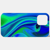 3D Abstrakt in grün blau lila Case-Mate iPhone Hülle (Rückseite (Horizontal))