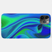 3D Abstrakt in grün blau lila Case-Mate iPhone Hülle (Rückseite (Horizontal))