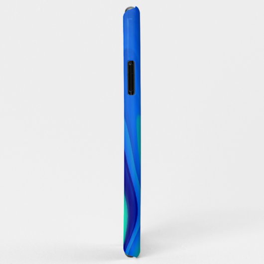 3D Abstrakt in grün blau lila Case-Mate iPhone Hülle (Hinten/Rechts)