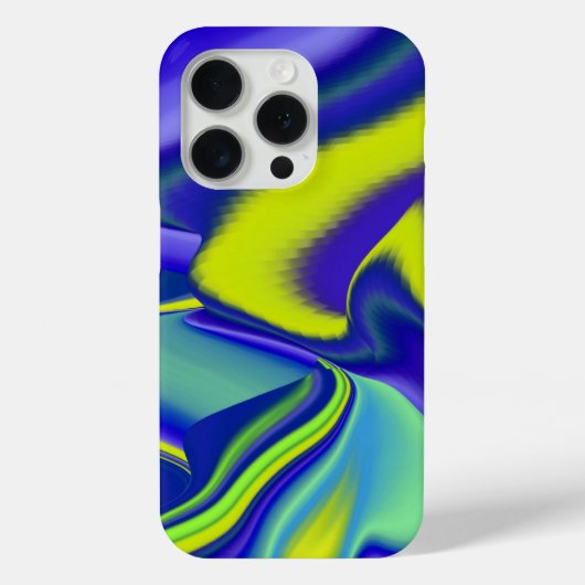 3D Abstrakt in grün blau lila Case-Mate iPhone Hülle (Rückseite)