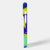 3D Abstrakt in grün blau lila Case-Mate iPhone Hülle (Rückseite / Links)