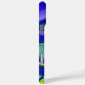 3D Abstrakt in grün blau lila Case-Mate iPhone Hülle (Rückseite / Rechts)