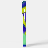 3D Abstrakt in grün blau lila Case-Mate iPhone Hülle (Rückseite / Links)