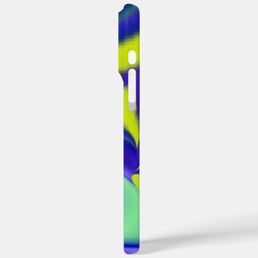 3D Abstrakt in grün blau lila Case-Mate iPhone Hülle (Rückseite / Links)