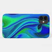 3D Abstrakt in grün blau lila Case-Mate iPhone Hülle (Rückseite (Horizontal))