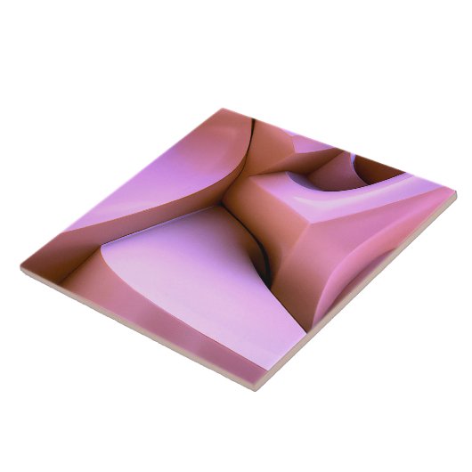 3D abstrakt rosa Kachel (Seite)