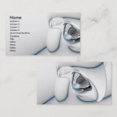 3d_abstrakt_white-1920x1080, Name, Adresse 1, A... Visitenkarte (Vorne/Hinten)