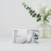 3d_abstrakt_white-1920x1080, Name, Adresse 1, A... Visitenkarte (Stehend Vorderseite)