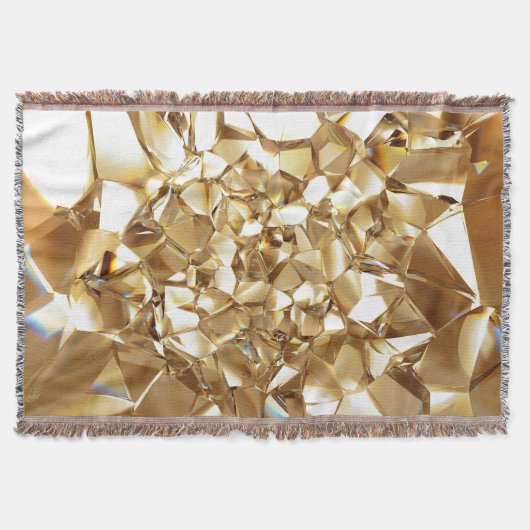 3D-abstrakte Kristall-Goldstruktur. Decke (Vorderseite)