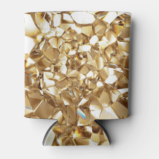 3D-abstrakte Kristall-Goldstruktur. Dosenkühler