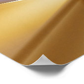 3D-abstrakte Kristall-Goldstruktur. Poster (Ecke)