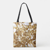 3D-abstrakte Kristall-Goldstruktur. Tasche (Rückseite)