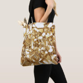 3D-abstrakte Kristall-Goldstruktur. Tasche (Von Nahem)