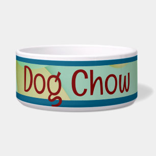 3D-Abstrakte Pet-Box mit DOG CHOW-Text Napf