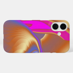 3D Abstrakte Regenbogenkunst iPhone 16 Hülle