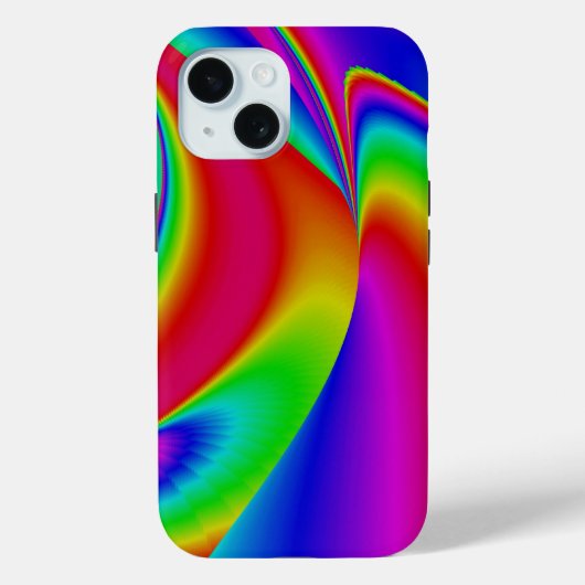 3D Abstrakte Regenbogenkunst Case-Mate iPhone Hülle (Rückseite)