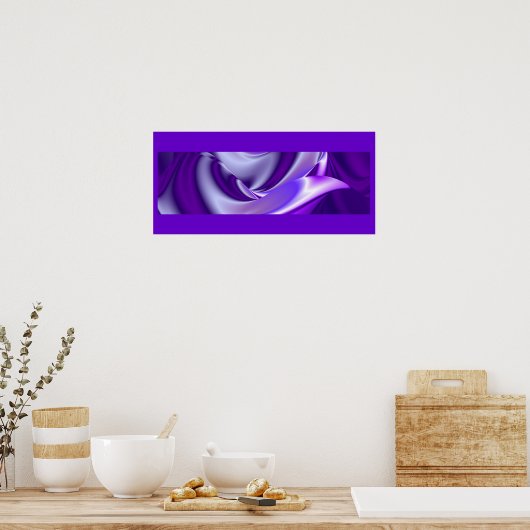 3D Abstrakte Regenbogenkunst Poster (Küche)