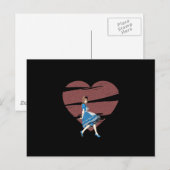 3D Alice & Red Heart Postkarte (Vorne/Hinten)