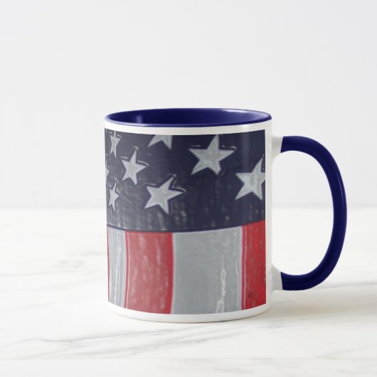 3D American Flag Tasse (Rechts)