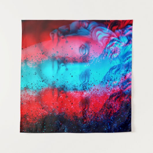 3d anaglyph effect. Covid-mutants. David Apollo. G Wandteppich (Vorderseite (Horizontal))