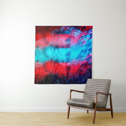 3d anaglyph effect. Covid-mutants. David Apollo. G Wandteppich (Beispiel (Horizontal))