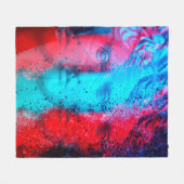 3D Anaglypheneffekt. Covid-Mutanten. David Apollo. Fleecedecke (Vorderseite (Horizontal))