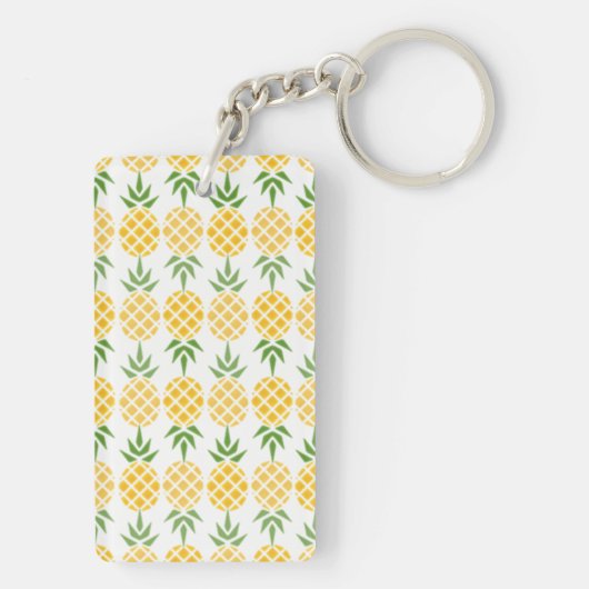 3D Ananas- und Ananas-Muster Schlüsselanhänger (Rückseite)