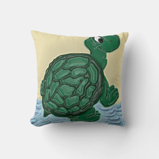 3D Animated Turtle Kissen (Vorderseite)