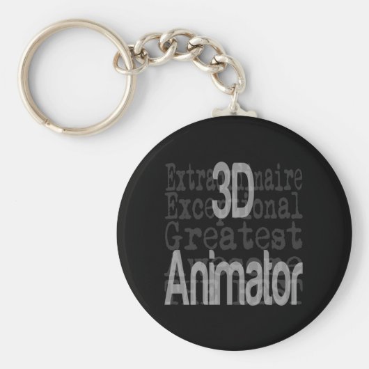 3D Animator Extraordinator Schlüsselanhänger (Vorne)