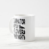 3D-Animator liebt Katzen Kaffeetasse (Vorderseite Links)