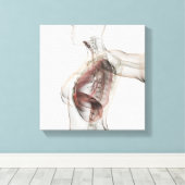 3D-Ansicht des weiblichen Atemsystems 2 Leinwanddruck (Insitu (Holzboden))