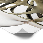 3D Ansicht weiblicher Sternum- und Rippenkäfige Poster (Ecke)