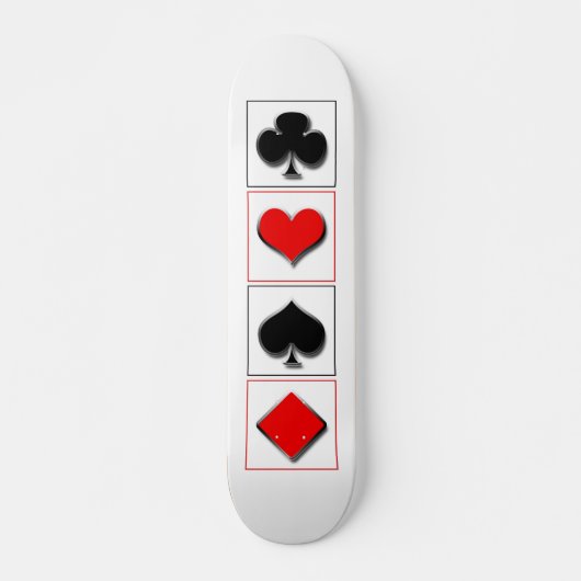 3D-Anzug für Spielkarten Skateboard (Vorne)