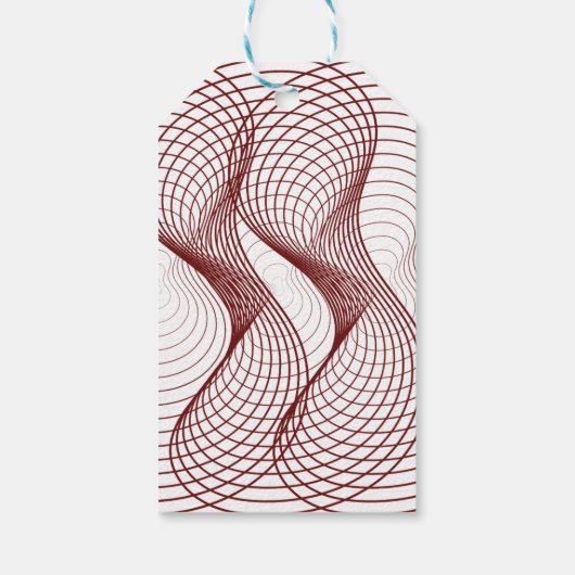 3D-Apfel unserer geometrischen Babydusche der Auge Geschenkanhänger (Rückseite)