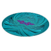 3D-Aqua, Lila und Blue-Originale Schneidebrett (Ecke)