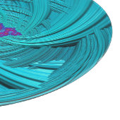 3D-Aqua, Lila und Blue-Originale Schneidebrett (Ecke)