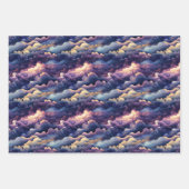 3D Astral Mirage: Mystical Night Sky Design Geschenkpapier Set (Vorderseite 3)