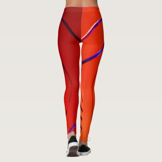 3d Atemberaubendes Objektmuster im Phantastischen  Leggings (Rückseite)