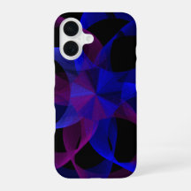 3D auf 2D geometrisches Zylinder iPhone 16 Hülle