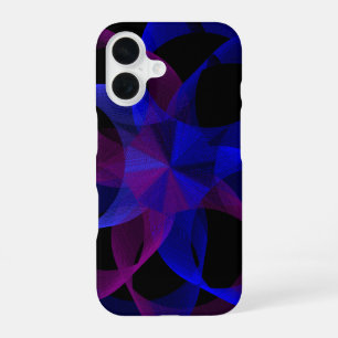 3D auf 2D geometrisches Zylinder iPhone 16 Hülle