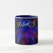 3D auf 2D Zylinder Ring Geometrische Kaffeetasse (Zentrum)